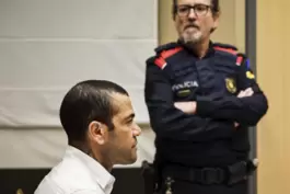 Dani Alves während seines Prozesses.
